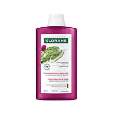 Klorane Figuier de Barbarie Shampooing désaltérant Hydratation et brillance, Cheveux ternes, 400ml