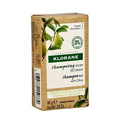 Klorane Cédrat Shampooing solide Vitalité, Enegie & Légèreté, Tous types de cheveux  80g 