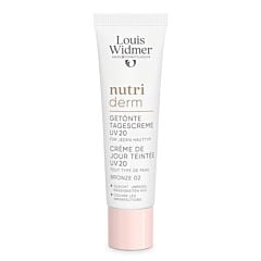 Louis Widmer Nutriderm Crème De Jour Teintée Uv 20 Bronze 02 - 30ml