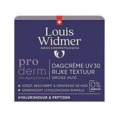 Louis Widmer Proderm Crème Jour Uv30 Texture Riche Sans Parfum - 50ml
