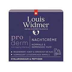 Louis Widmer Proderm Nachtcrème Zonder Parfum - 50ml