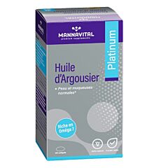 Mannavital Huile Argousier Platinum 111g - 150 Softgels