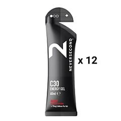 Neversecond C30+ Energy Gel Berry + 75mg Caféine Par Gel - 12x60ml