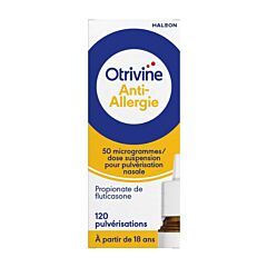 Otrivine Anti-Allergie 50 microgrammes/dose Suspension pour Pulvérisation Nasale Adultes 120 doses