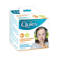 Quies Casque Anti-Bruit Pour Enfants - Vert - 1 Paire