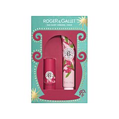 Roger&Gallet Duo Cadeauset Rode Gember Lippenbalsem 5g + Handcrème 30ml