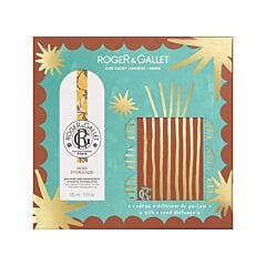 Roger&Gallet Coffret Cadeau Eau Parfumée Bienfaisante Bois d’Orange 100ml + Diffuseur