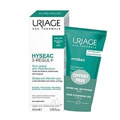 Uriage Hyesac 3-regul 40ml + Wasgel 50ml GRATIS
