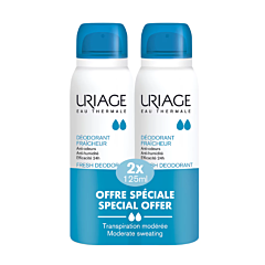 Uriage Frisse Deodorant Gevoelige Huid PROMO 2x125ml