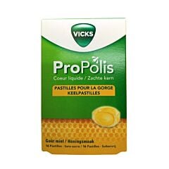 Vicks Propolis Pastilles Pour La Gorge Coeur Liquide - 16 Pastilles