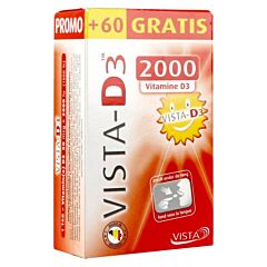 Vista-D3 2000 - PROMO 120+60 Comprimés Fondants OFFERTS
