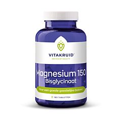 Vitakruid Magnesium 150 Bisglycinaat - 180 Comprimés 