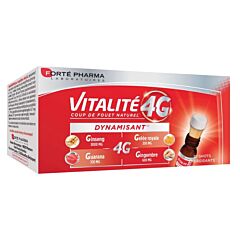 Forté Pharma Vitalité 4G Coup de Fouet Naturel Dynamisant 10 Shots Energisants