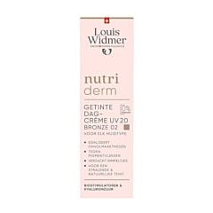 Louis Widmer Nutriderm Créme de Jour Teintée Uv 20 Bronze 02 Sans Parfum - 30ml