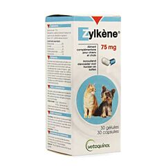 Zylkène 75mg Chats & Chiens < 10kg 30 Gélules