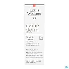 Louis Widmer Remederm Zilver Crème Repair Zonder Parfum - 75ml