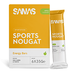 Sanas Sports Nougat Apple Energy Repen - 6x35g