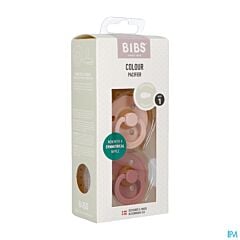 Bibs 1 Fopspeen Symmetric Duo Blush/Woodchuck 2