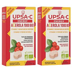 UPSA‑C Energy Acérola 1000 mg comprimés à croquer – 2x 30 unités Pack Promo