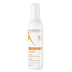 A-Derma Protect Spray SPF50+, Très haute protection solaire, Peau fragile 200ml