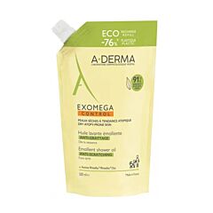 A-Derma Exomega Control Emolliërende anti-jeuk Wasolie, Droge huid met neiging tot atopisch eczeem 500ml Refill