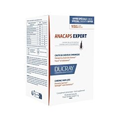 Ducray Anacaps Expert tegen Progressieve Haaruitval Voedingssupplement tegen chronische haaruitval 90caps