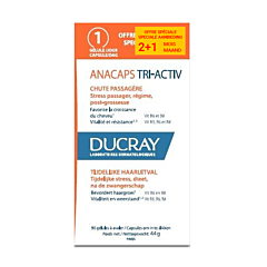 Ducray Anacaps tri-Activ tegen Tijdelijke Haaruitval, Voedingssupplement tegen tijdelijke haaruitval 90caps