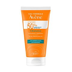 Avène Solaire SPF 50+ Cleanance Très haute protection, Peau grasse à imperfections 50ml