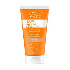 Avène Solaire SPF 50+ Crème teintée Très haute protection, Peau sensible 50ml