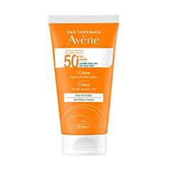 Avène Zon SPF 50+ Crème Zeer hoge zonnebescherming, Gevoelige huid 50ml