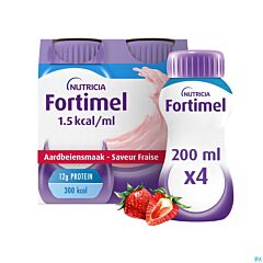 Fortimel 1.5kcal Aardbei - 4x200ml