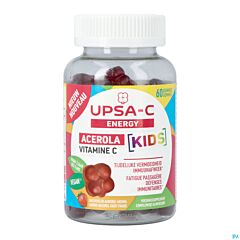 UPSA‑C Energy Acerola Kids goût fraise – 60 gummies 
