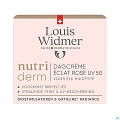 Louis Widmer Nutriderm Dagcrème Éclat Rosé Uv 50 - 50ml