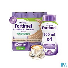 Fortimel Plantbased Protein Goût Cappuccino 4x200ml