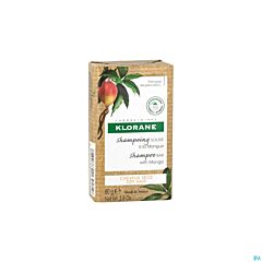 Klorane Mangue Shampooing solide, Nourrissant, cheveux secs 80g
