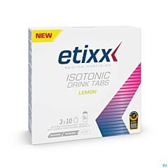 ETIXX Isotonic Effervescent Tablet Citron 3x10 comprimés 