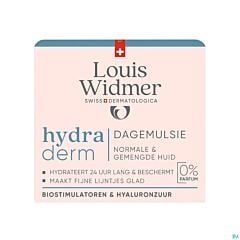 Louis Widmer Hydraderm Dagemulsie Zonder Parfum - 50ml