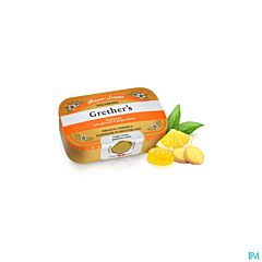 Grether's Pastilles Sans Sucre Gingembre-Citron 110g
