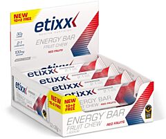 Etixx Energy Bar Fruit Chew Red Fruits 12x38g