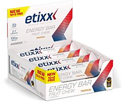 Etixx Energy Bar Fruit Chew Tropical 12x38g