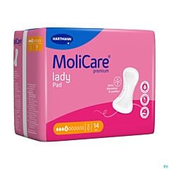 Molicare Premium Lady Pad 4 Drops 43x16cm - 14 Pièces