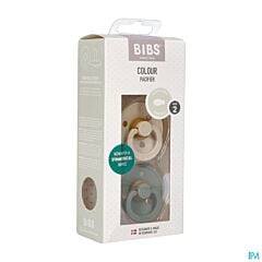 Bibs 2 Sucette Symmetric Duo Vanilla/Pine 2