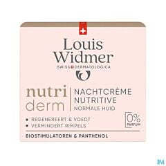 Louis Widmer Nutriderm Crème de Nuit Nutritive Sans Parfum – 50ml