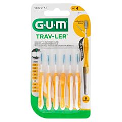 GUM Trav-ler Interdentale Borstel 1,3 mm Geel 6 stuks