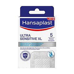 Hansaplast Ultra Sensitive XL Pansements - 5x7,2cm - 5 Strips
