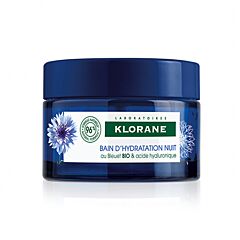 Klorane Bleuet BIO Bain d’hydratation nuit, Régénère, hydrate & repulpe, Acide hyaluronique  50ml