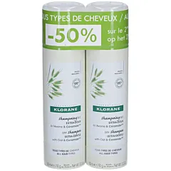 Klorane Shampoing Sec Extra-Doux à l’Avoine et Céramide Pack Duo 2x 150ml
