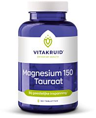 Vitakruid Magnesium 150 Tauraat 90 Tabletten