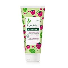 Klorane Junior Avoine BIO Gel douche 2-en-1 Corps & Cheveux parfum Framboise, dès 3 ans 200ml