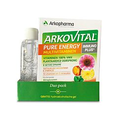 Arkopharma Arkovital Pure Energy DuoPack 60 Comprimés + GRATUIT Pure Clean Gel Hydroalcoolique 100ml